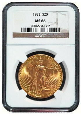1933 Double Eagle Bullion Gold Coin